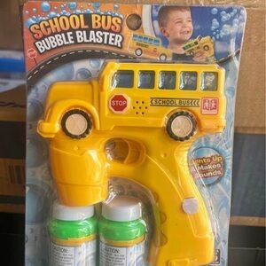 Light up yellow school bus.   With bubbles machine new!!